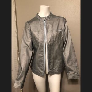 Calvin Klein **silver** denim jacket